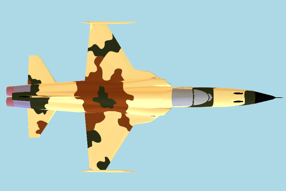 F5 Warplane 3d model